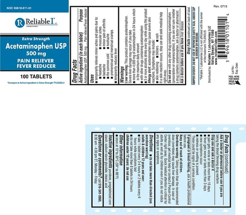 ACETAMINOPHEN 500 MG 포장