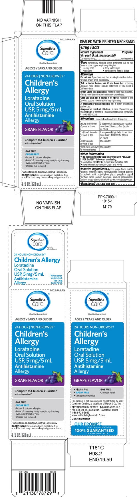 Childrens Non-Drowsy 24-Hour Allergy Relief packaging