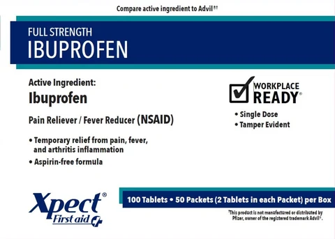Xpect Ibuprofen packaging