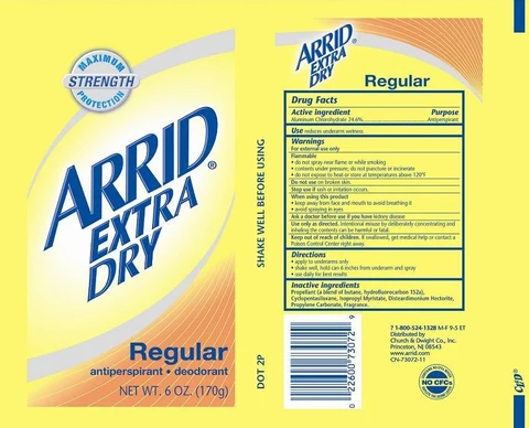 ARRID EXTRA DRYRegular 포장