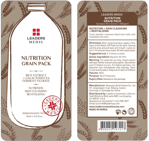 Leaders Mediu Nutrition Grain Pack packaging