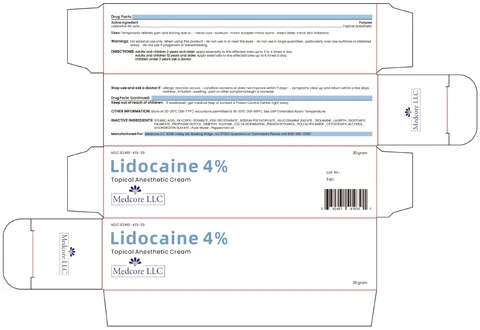 Lidocaine 4% Cream packaging