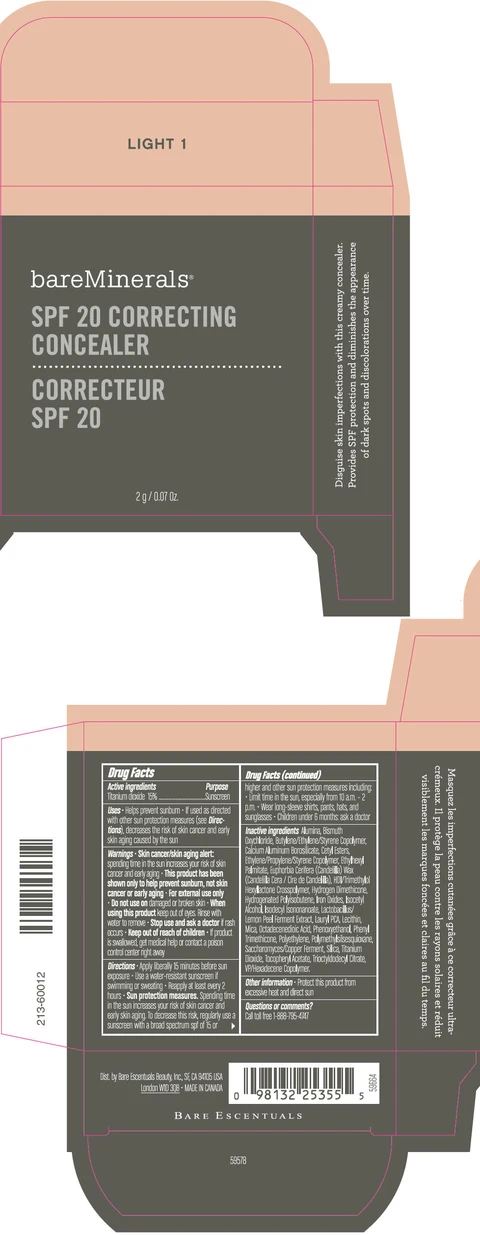 BareMinerals SPF 20 Correcting Concealer 포장