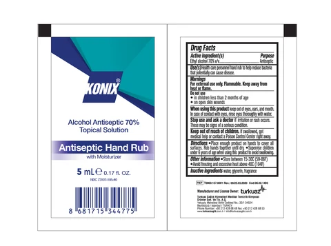 KONIX Alcohol Antiseptic Hand Rub 포장