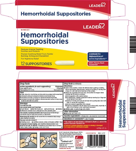 Leader Hemorrhoidal packaging