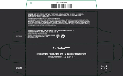 STUDIO FOUNDATION SPF 15 포장