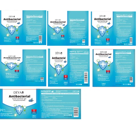Wash free quick dry cleaning hand gel packaging