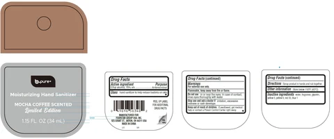 B-Pure Moisturizing Hand Sanitizer Mocha Coffee Scented 포장