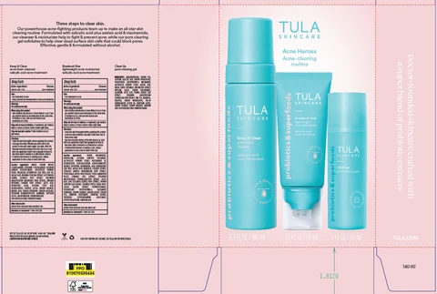 Tula Skincare Acne Heroes Acne Clearing Kit 포장