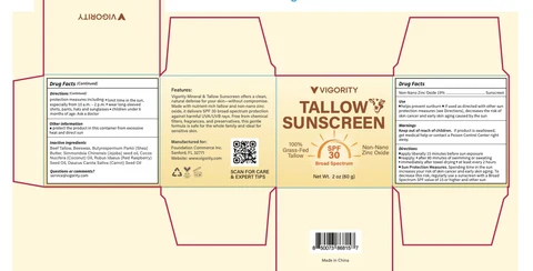 Vigority Tallow Sunscreen SPF30 포장