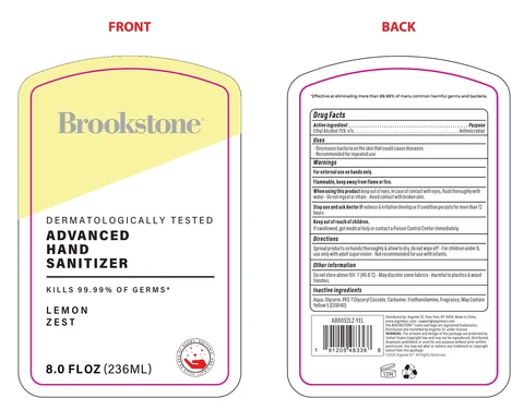 BROOKSTONE ADVANCED HAND SANITIZER LEMON ZEST 포장