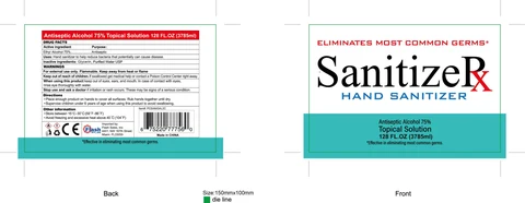 SanitizeRx 포장