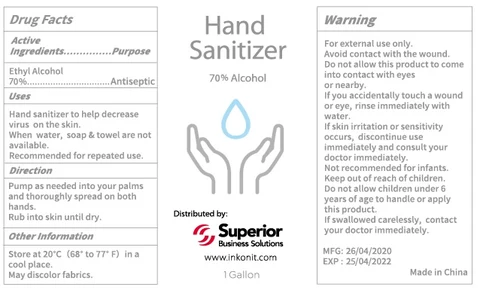 Hand Sanitizer packaging