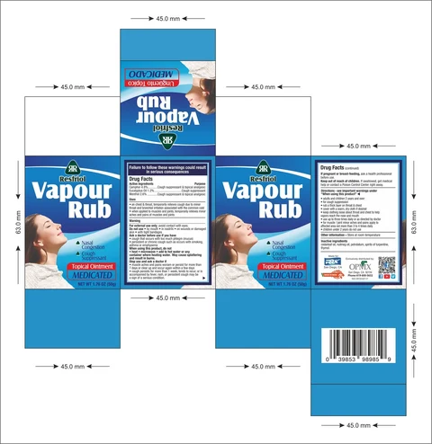 VAPOUR RUB 포장