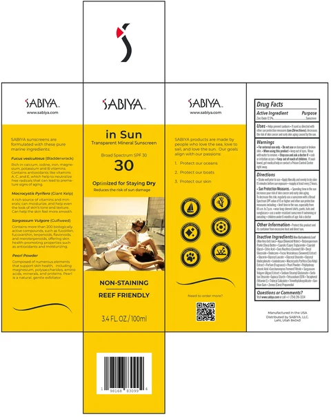 SABIYA Broad Spectrum SPF-30 포장