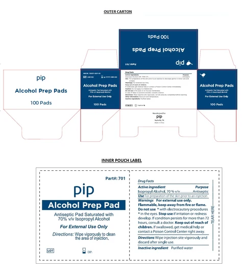 pipAlcohol Prep Pads 포장