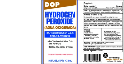 DOP Hydrogen Peroxide 3% 포장