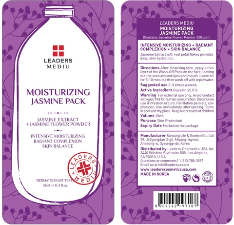 Leaders Mediu Moisturizing Jasmine Pack packaging