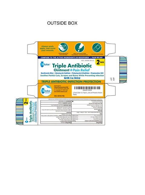 430702-FBA GLOBE TRIPLE ANTIBIOTIC OINTMENT PAIN RELIEF 1OZ 2PK BOX 111824 CDER JW