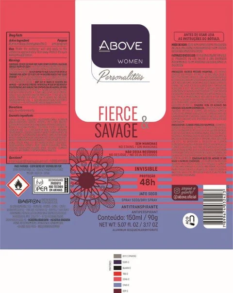 ANTIPERSPIRANT ABOVE PERSONALITIES FIERCE E SAVAGE 포장