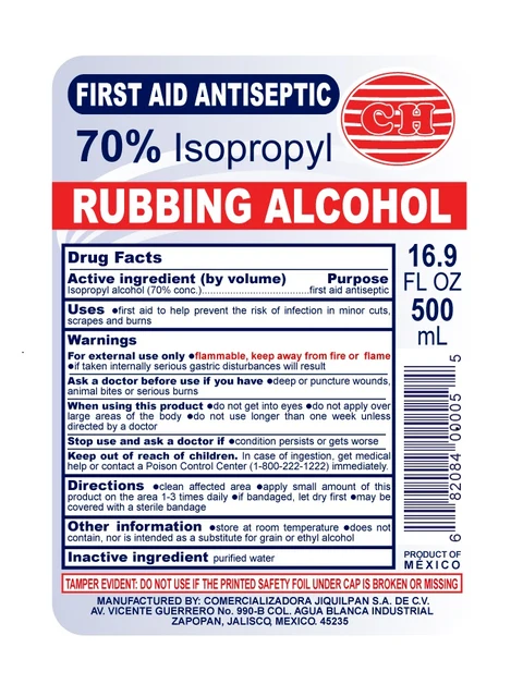 ISOPROPYL RUBBING ALCOHOL packaging