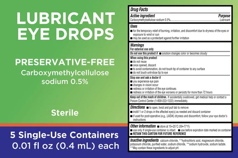 Lubricant Eye Drops packaging