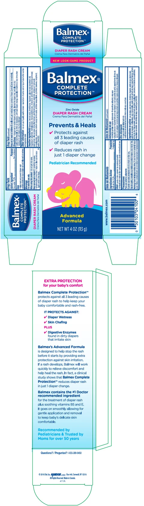 Balmex Diaper Rash 포장