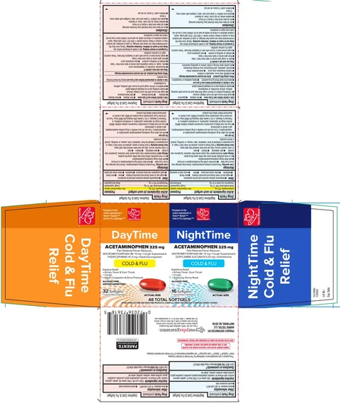 Daytime Nighttime Cold Flu Relief 포장