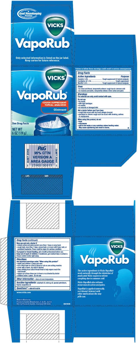 Vicks Vaporub 포장