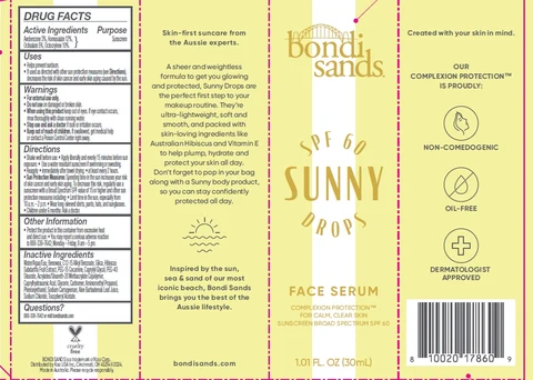 Bondi Sands SPF 60 Sunny Drops Face Serum 포장