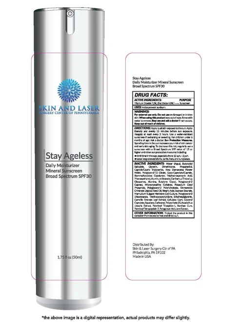 Stay Ageless Daily Moisturizer Mineral Sunscreen Broad Spectrum SPF 30 packaging