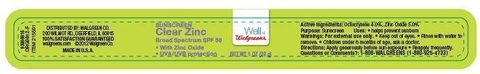 Walgreens SUNSCREENClear Zinc Broad Spectrum SPF 50 packaging