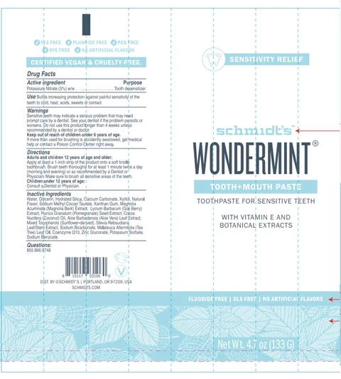 SchmidtsWONDERMINT TOOTH AND MOUTH 포장