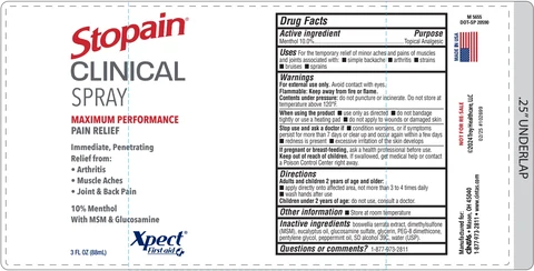 Xpect Stopain Clinical packaging