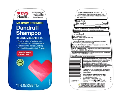 CVS Health MAXIMUM STRENGTH Dandruff MedicatedAnti-Seborrheic Dermatitis, anti-dandruff 포장