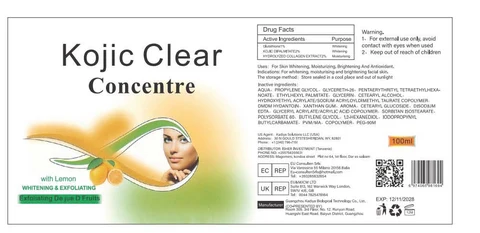 Kojic Clear Concentre packaging