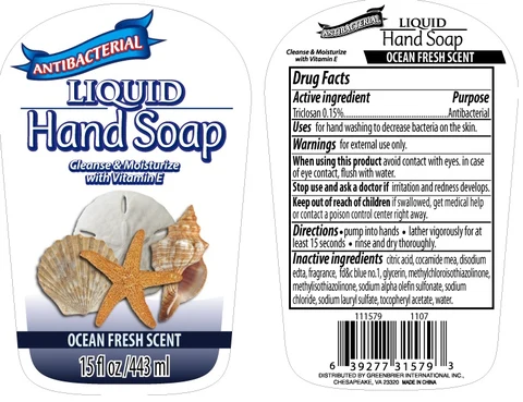 Antibacterial Hand - Ocean Fresh Scent 포장