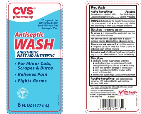 CVS Antiseptic Wash packaging