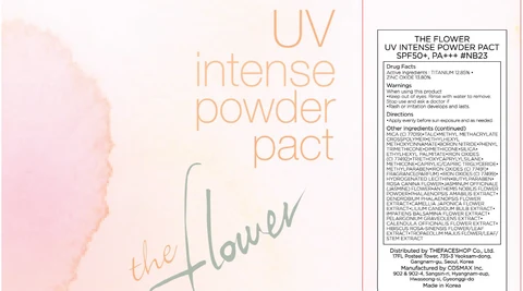 THE FLOWER UV INTENSE PACTSPF50 PA NB23 포장