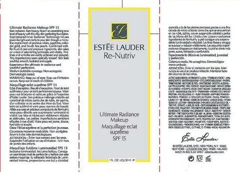 RENUTRIVULTIMATE RADIANCE MAKEUP SPF 15 포장
