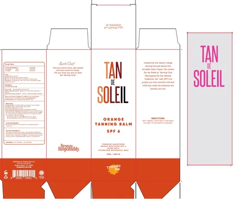 Tan De Soleil Orange Tanning Balm SPF 6 포장