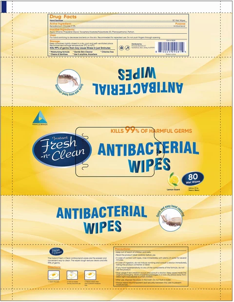 Antibacterial Wet Wipes 포장