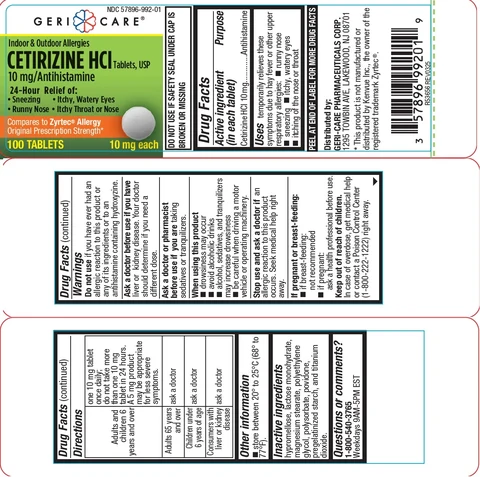 Cetirizine HCl 포장