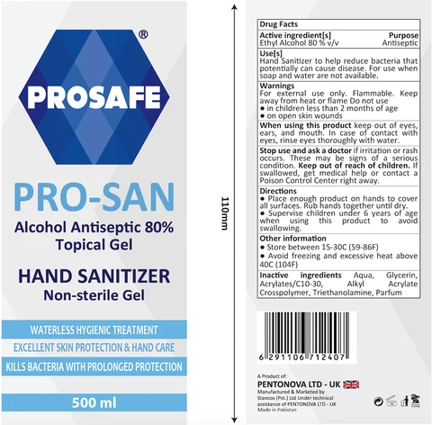 Hand Sanitizer packaging