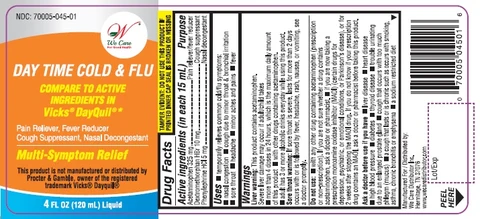 Day Time Cold and Flucold and flu multi symptom relief 포장