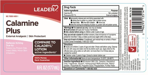 Leader Calamine Plus packaging