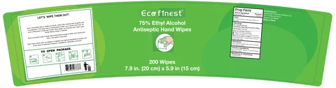 Antiseptic Hand Wipes 포장