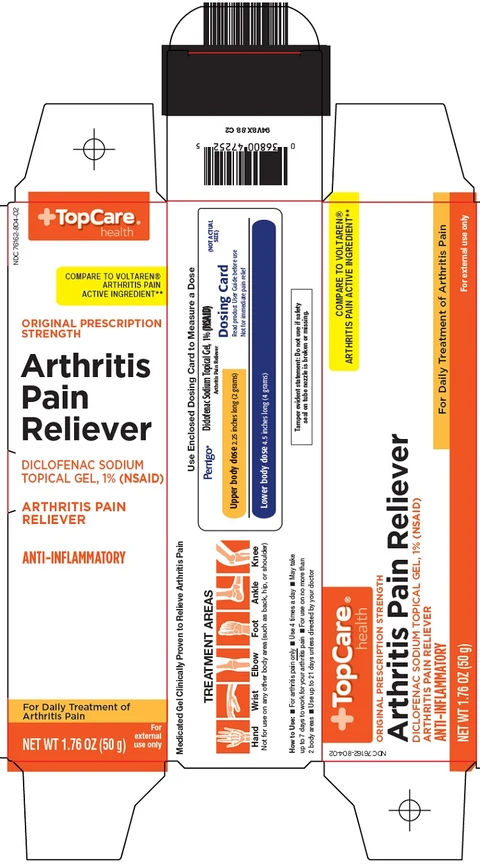 TOPCARE ARTHRITIS PAIN RELIEVER 포장