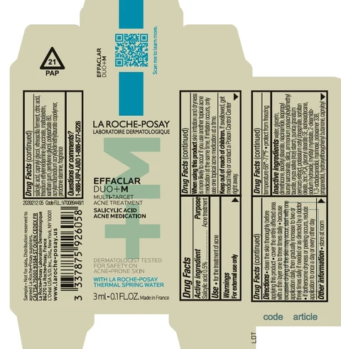 La Roche Posay Laboratoire Dermatologique Effaclar Duo Plus M MultiTarget Acne Treatment packaging