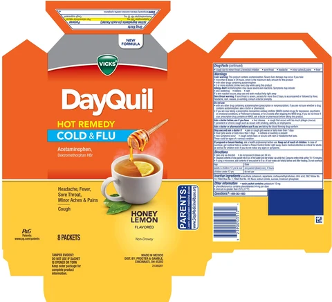 Vicks DayQuil HOT REMEDYCold and Flu 포장